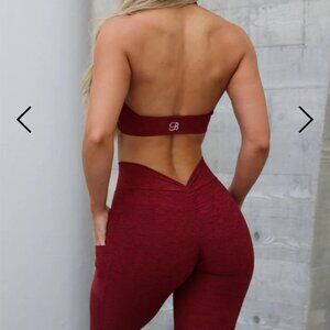 Bombshell sportswear v back leggings